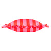  Cushions - Palm Royale Stripe Ruffle Printed Outdoor Cushion Cover Pink/Red Furn