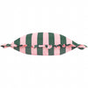  Cushions - Palm Royale Stripe Ruffle Outdoor Cushion Cover Pink/Green furn.