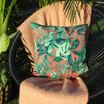 Jungle Orange Cushions - Psychedelic Jungle Outdoor Cushion Cover Coral furn.