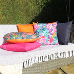 Jungle Pink Cushions - Psychedelic Jungle  Outdoor Cushion Cover Hot Pink furn.