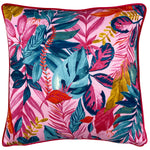 Jungle Pink Cushions - Psychedelic Jungle Tropical Cushion Cover Pink furn.