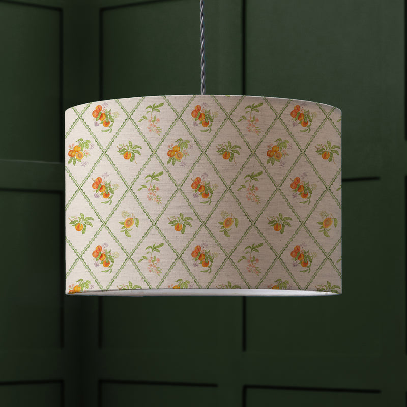  Lighting - Peach Trellis Eva Lamp Shade Multicolour Voyage Maison