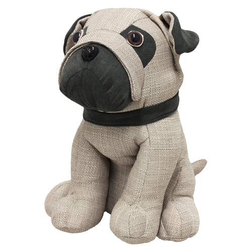 Essentials Pug Novelty Door Stop in Beige