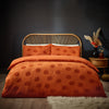 furn. Pumpkin Tufted Halloween Duvet Cover Set in Spice