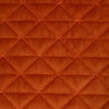 Paoletti Quartz Quilted Cushion Cover in Jaffa Orange/Teal