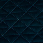 Paoletti Quartz Rectangular Quilted Cushion Cover in Teal/Jaffa