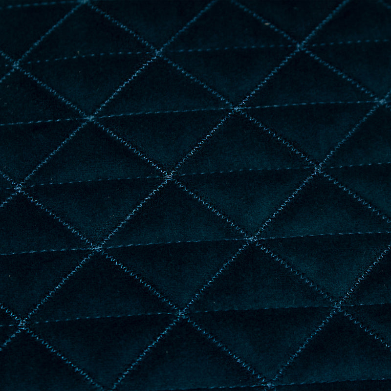 Paoletti Quartz Rectangular Quilted Cushion Cover in Teal/Jaffa