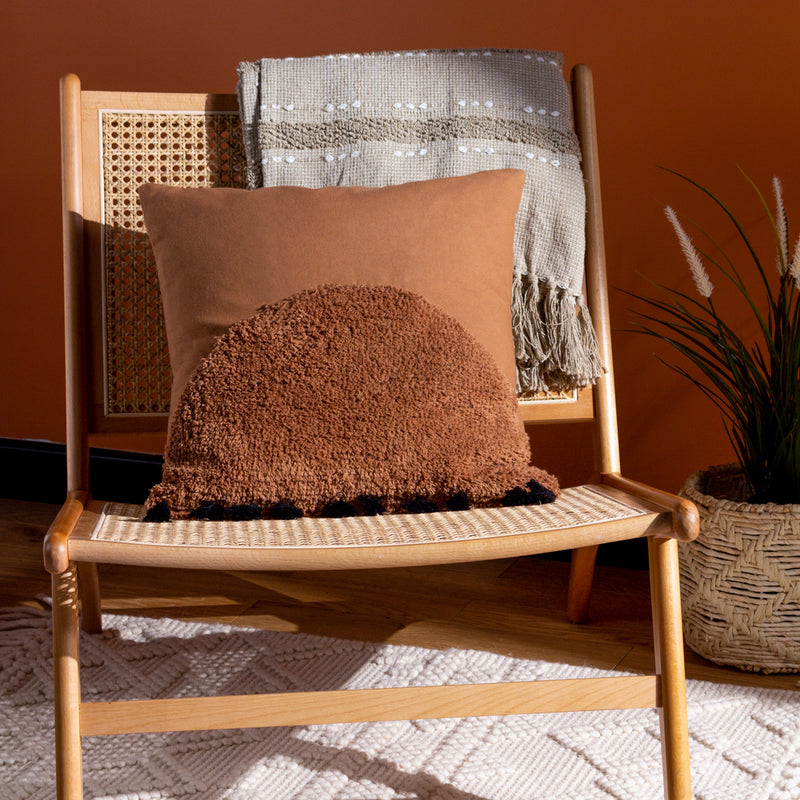 furn. Radiance Tufted Boho Cushion Cover in Cinnamon