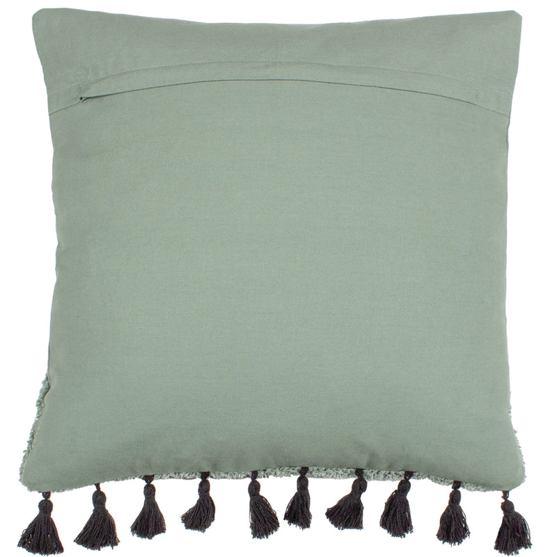 furn. Radiance Tufted Boho Cushion Cover in Eucalyptus