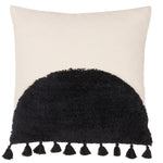 furn. Radiance Tufted Boho Cushion Cover in Natural/Black