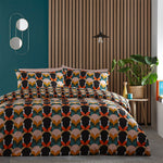 furn. Raeya Art Deco Duvet Cover Set in Multicolour