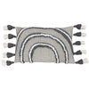 furn. Rainbow Tuft Tasselled Cushion Cover in Grey