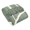 furn. Rainbow Tuft Tasselled Throw in Grey