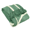 furn. Rainbow Tuft Tasselled Throw in Sage