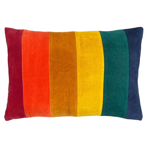 furn. Rainbow Striped Cushion Cover in Jewels