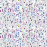 Voyage Maison Raindrops Printed Cotton Fabric in Damson