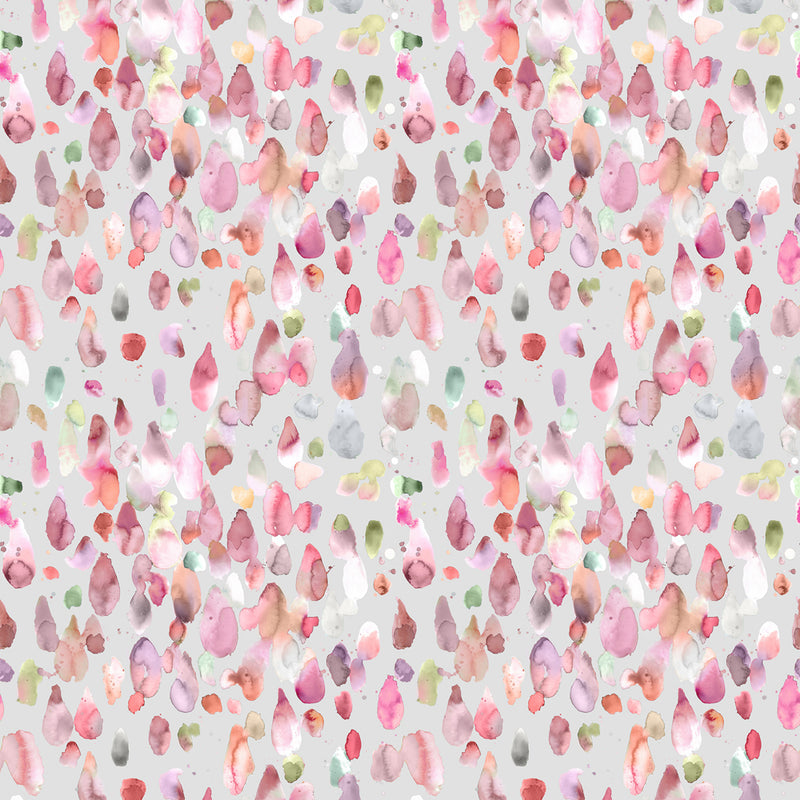 Voyage Maison Raindrops Printed Cotton Fabric in Russett