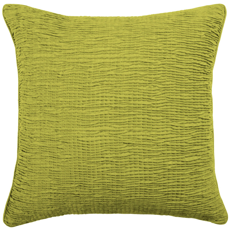 Abstract Green Cushions - Rainfall Embroidered Cushion Cover Citrus Additions