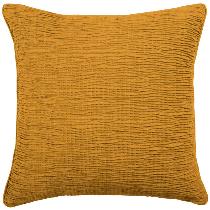 Abstract Gold Cushions - Rainfall Embroidered Cushion Cover Marigold Additions