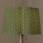 Floral Green Lighting - Raja Pleated Scalloped Lamp Shade Sage Voyage Maison