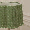 Floral Green Lighting - Raja Pleated Scalloped Lamp Shade Sage Voyage Maison