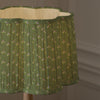 Floral Green Lighting - Raja Pleated Scalloped Lamp Shade Sage Voyage Maison