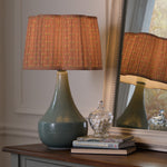 Floral Orange Lighting - Raja Pleated Scalloped Lamp Shade Terracotta Voyage Maison