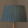 Floral Blue Lighting - Raja Pleated Tapered Lamp Shade Denim Voyage Maison