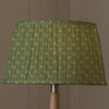 Floral Green Lighting - Raja Pleated Tapered Lamp Shade Sage Voyage Maison