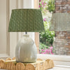 Floral Green Lighting - Raja Pleated Tapered Lamp Shade Sage Voyage Maison