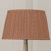 Floral Orange Lighting - Raja Pleated Tapered Lamp Shade Terracotta Voyage Maison