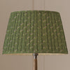 Floral Green Lighting - Raja Pleated Tapered Lamp Shade Sage Voyage Maison