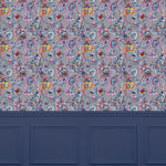 Voyage Maison Raja 1.4m Wide Width Wallpaper in Indigo