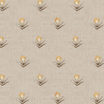 Floral Beige Wallpaper - Raja  1.4m Wide Width Wallpaper (By The Metre) Stone Voyage Maison