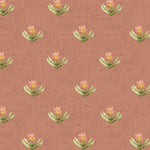 Floral Orange Wallpaper - Raja  1.4m Wide Width Wallpaper (By The Metre) Terracotta Voyage Maison