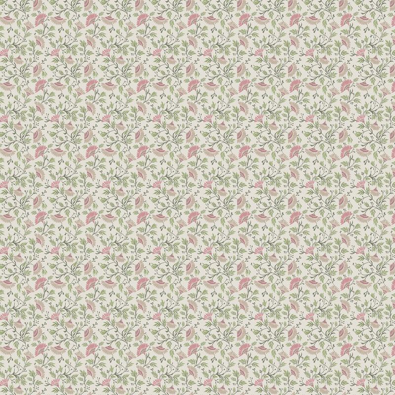 Voyage Maison Rajput Printed Cotton Fabric in Blush