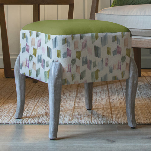 Additions Ralf Square Footstool in Arwen Meadow