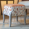 Additions Ralf Square Footstool in Arwen Rosewater