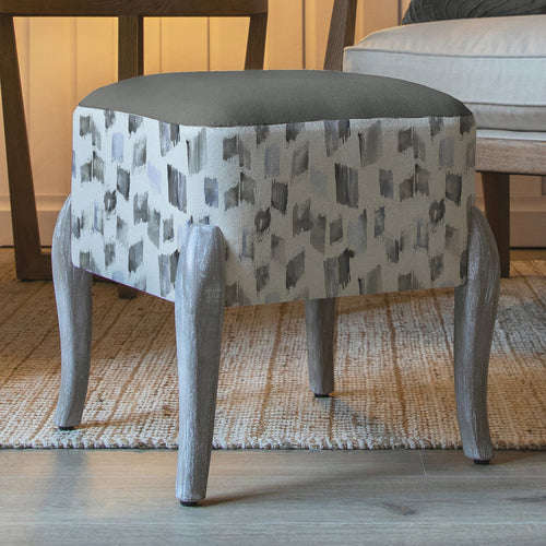 Additions Ralf Square Footstool in Arwen Frost