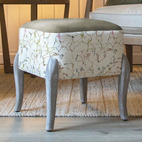 Additions Ralf Square Footstool in Carrara Meadow