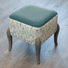 Additions Ralf Square Footstool in Carrara Ocean