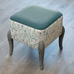 Additions Ralf Square Footstool in Carrara Ocean