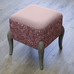 Floral Purple Furniture - Ralf  Footstool Ruby Voyage Maison