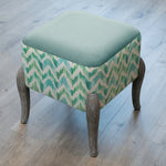 Additions Ralf Square Footstool in Savannah Isla