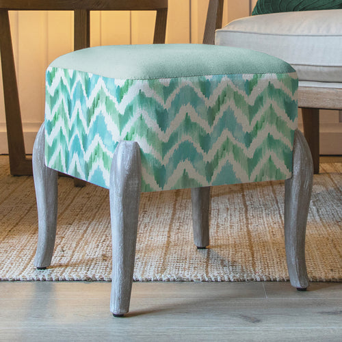 Additions Ralf Square Footstool in Savannah Isla