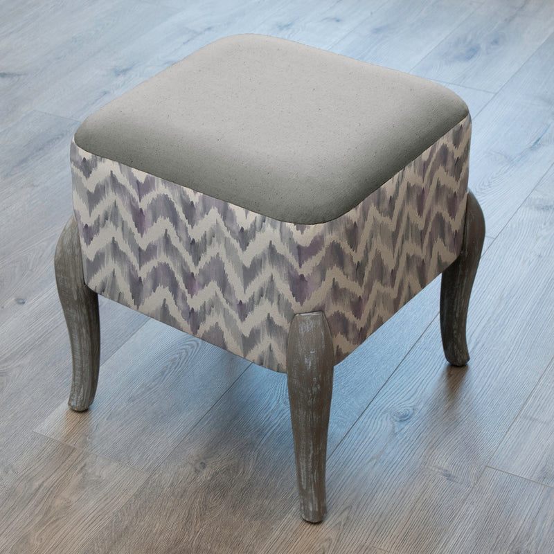 Additions Ralf Square Footstool in Savannah Violet