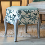 Additions Ralf Square Footstool in Silverwood River