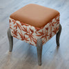 Additions Ralf Square Footstool in Silverwood Sienna