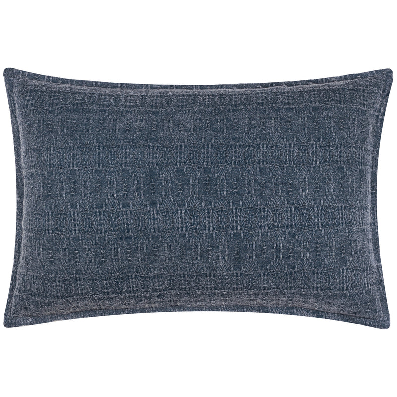 Not Applicable Blue Cushions - Ramas Jacquard Cushion Cover Indigo Yard