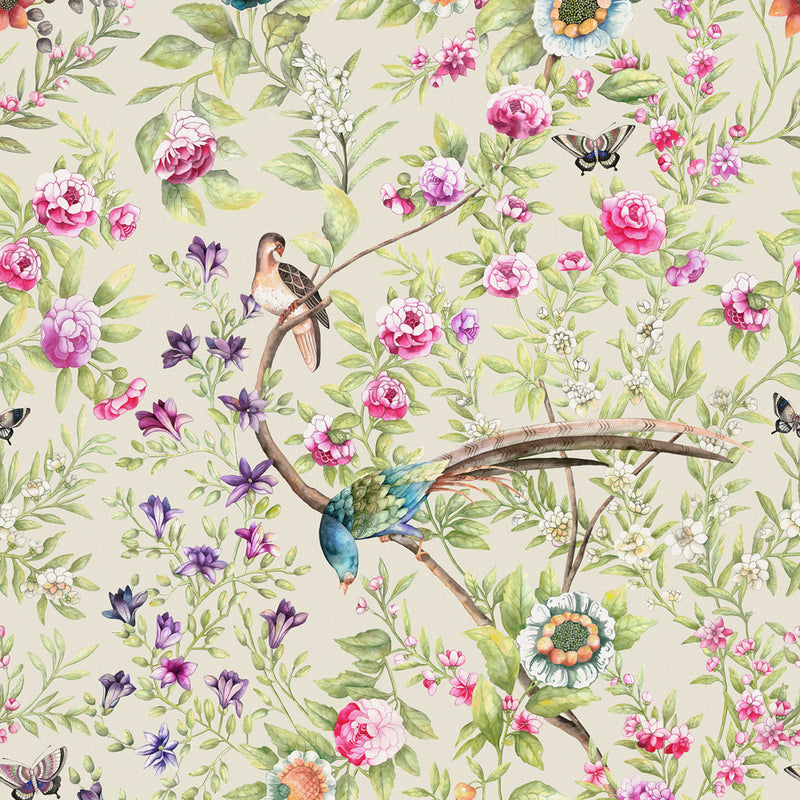 Voyage Maison Rapunzel 1.4m Wide Width Wallpaper in Butter